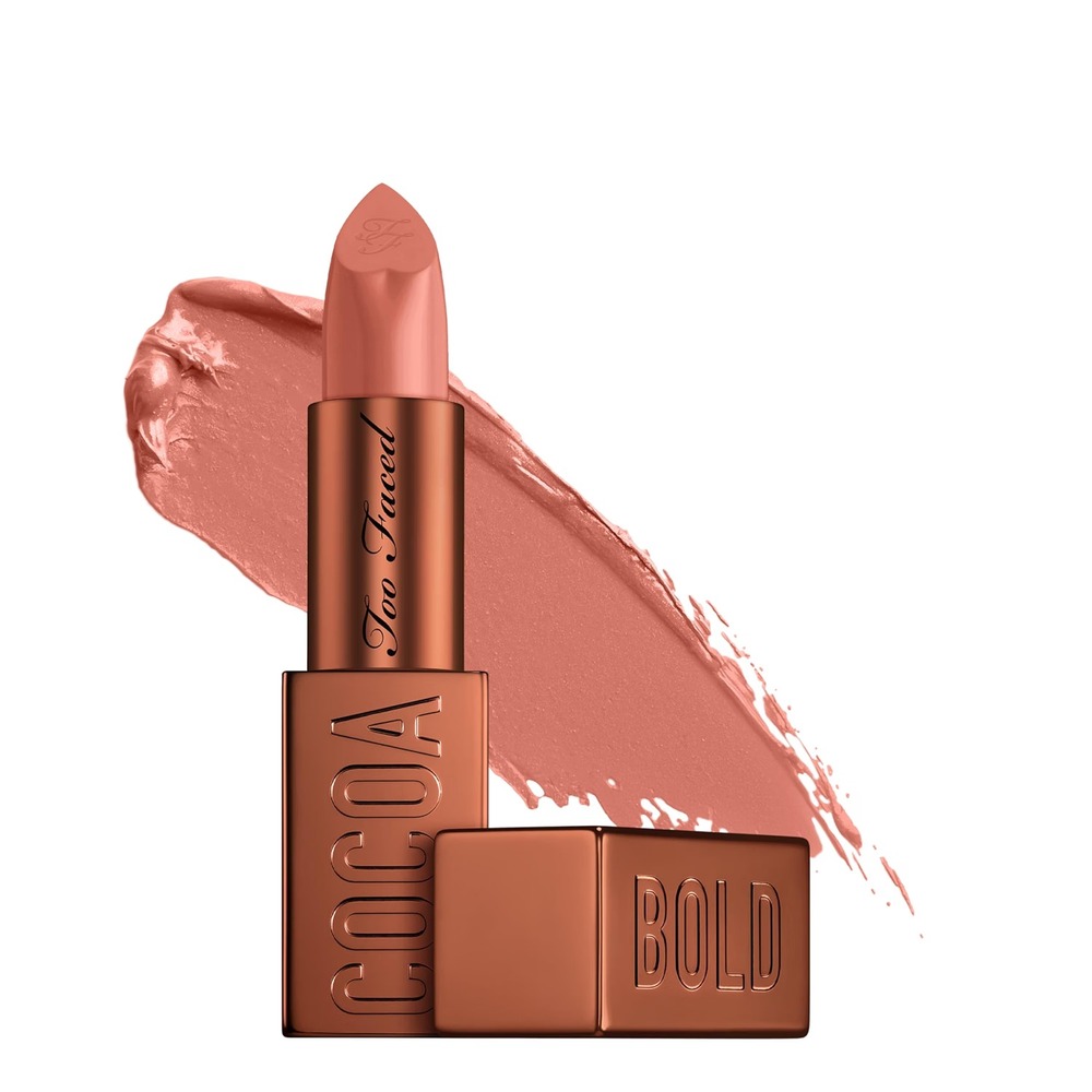 Too Faced HOT CHOCOLATE Cocoa Bold Em-Power Cream Lipstick .11 oz NIB Makeup